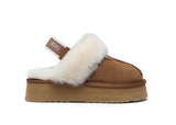 UGG WOMENS MUFFIN FLATFORM SLIPPER