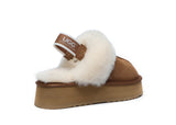 UGG WOMENS MUFFIN FLATFORM SLIPPER