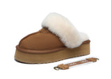 UGG WOMENS MUFFIN FLATFORM SLIPPER