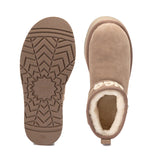 UGG CLASSIC ULTRA MINI KNIT LOGO PLATFORM BOOTS