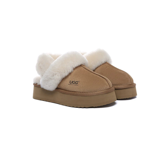 UGG WOMENS MUSA PLATFORM SLIPPER