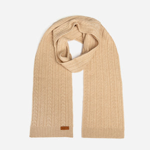 CABLE KNIT PURE CASHMERE SCARF