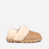 UGG COQUETTE SLIPPER (ELASTIC LOGO & WOOL STRAP)