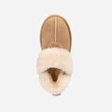 UGG COQUETTE SLIPPER (ELASTIC LOGO & WOOL STRAP)