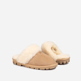 UGG COQUETTE SLIPPER (ELASTIC LOGO & WOOL STRAP)