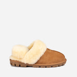 UGG COQUETTE SLIPPER (ELASTIC LOGO & WOOL STRAP)