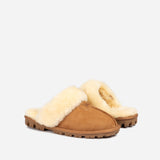 UGG COQUETTE SLIPPER (ELASTIC LOGO & WOOL STRAP)