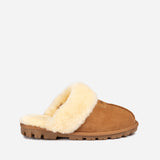 UGG COQUETTE SLIPPER (ELASTIC LOGO & WOOL STRAP)