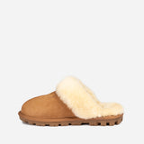 UGG COQUETTE SLIPPER (ELASTIC LOGO & WOOL STRAP)