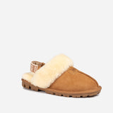 UGG COQUETTE SLIPPER (ELASTIC LOGO & WOOL STRAP)