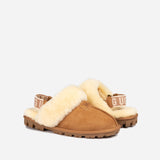 UGG COQUETTE SLIPPER (ELASTIC LOGO & WOOL STRAP)