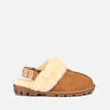 UGG COQUETTE SLIPPER (ELASTIC LOGO & WOOL STRAP)