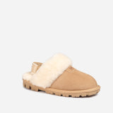 UGG COQUETTE SLIPPER (ELASTIC LOGO & WOOL STRAP)