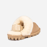 UGG COQUETTE SLIPPER (ELASTIC LOGO & WOOL STRAP)