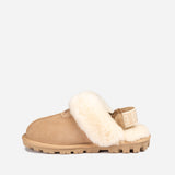 UGG COQUETTE SLIPPER (ELASTIC LOGO & WOOL STRAP)