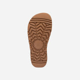 UGG VIOLET SHEARLING PLATFORM SLIPPER (ELASTIC LOGO) ( DETACHABLE FEATURE)