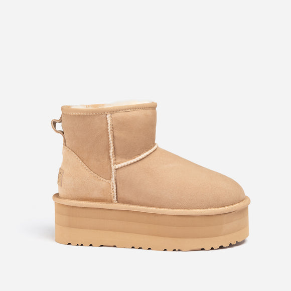 UGG CLASSIC PLATFORM MINI BOOTS 5CM