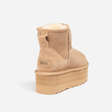 UGG CLASSIC PLATFORM MINI BOOTS 5CM