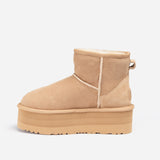 UGG CLASSIC PLATFORM MINI BOOTS 5CM