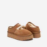 UGG MARY JANE EMB LOGO PLATFORM SLIPPERS