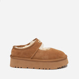 UGG MARY JANE EMB LOGO PLATFORM SLIPPERS