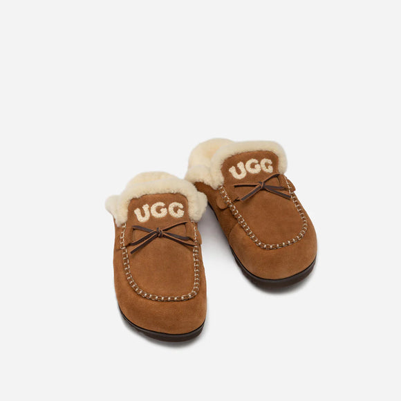 WOMENS UGG LETITIA LOGO SLIPPER