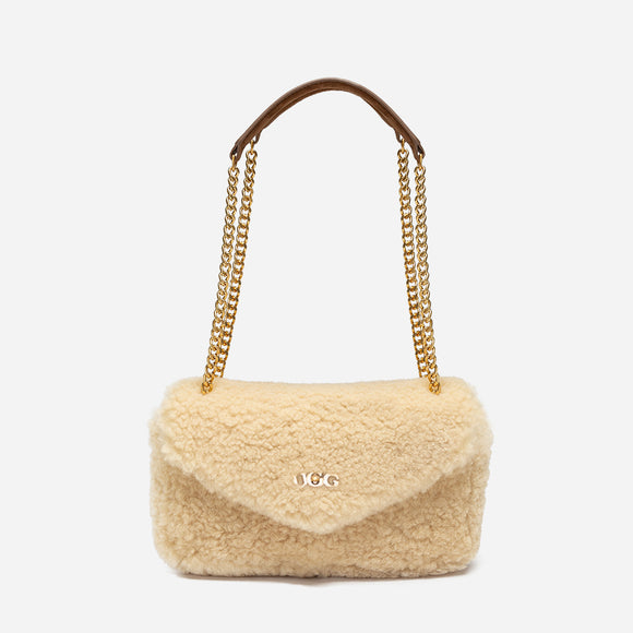 UGG SHEARLING LOU PUFFER BAG