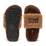 WOMENS UGG ACACIA SHEARLING LOGO SLIPPER