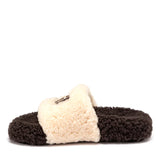 WOMENS UGG ACACIA SHEARLING LOGO SLIPPER