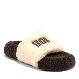 WOMENS UGG ACACIA SHEARLING LOGO SLIPPER
