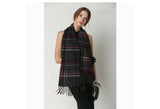 CASHMERE AND WOOL SCARF CHECK